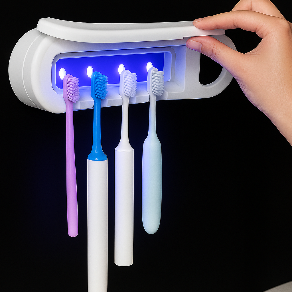 wall-mounted toothbrush holder